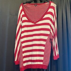 Red and White Striped K&C Shirt